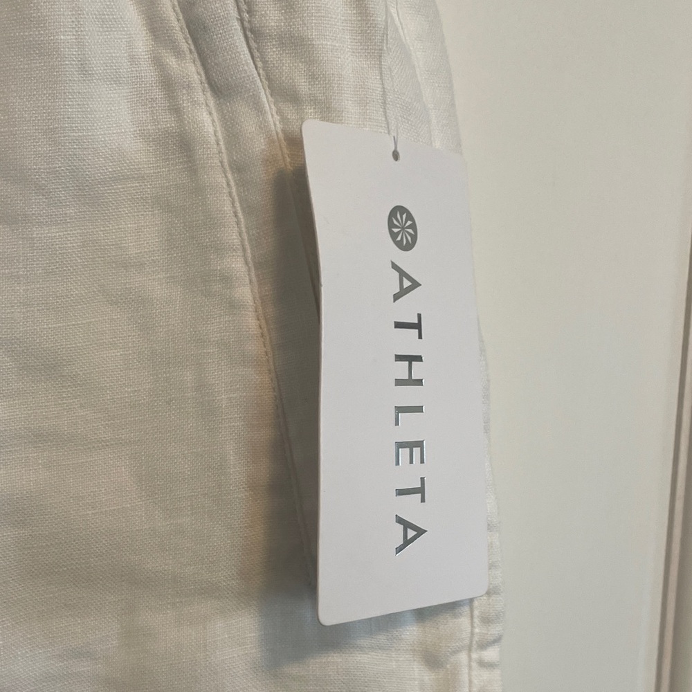 ATHLETA Retreat Linen wide leg pant - Picture 2 of 5
